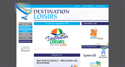 Desktop Screenshot of destinationloisirs.ca